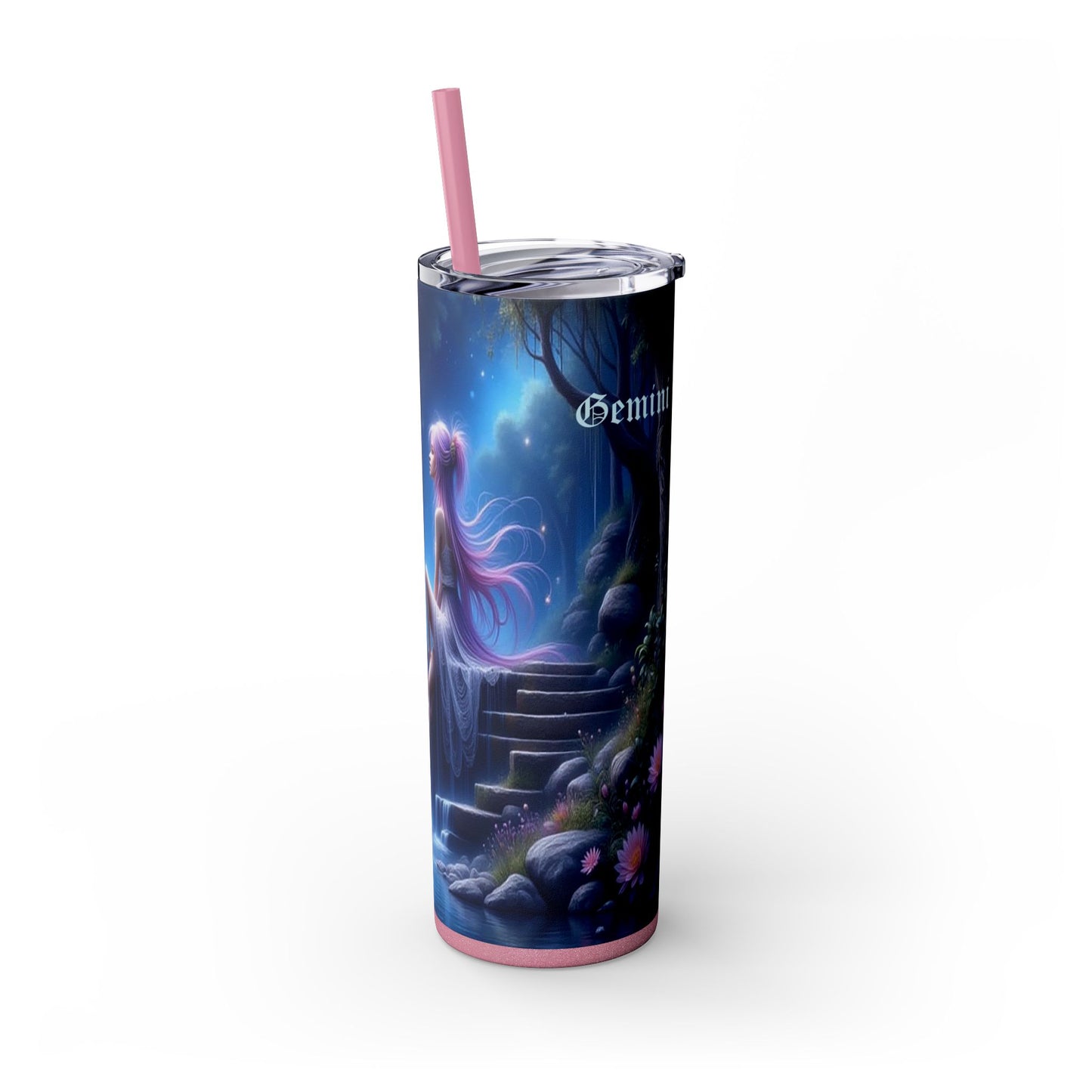 Zodiac Gemini Tumbler with Straw, 20oz