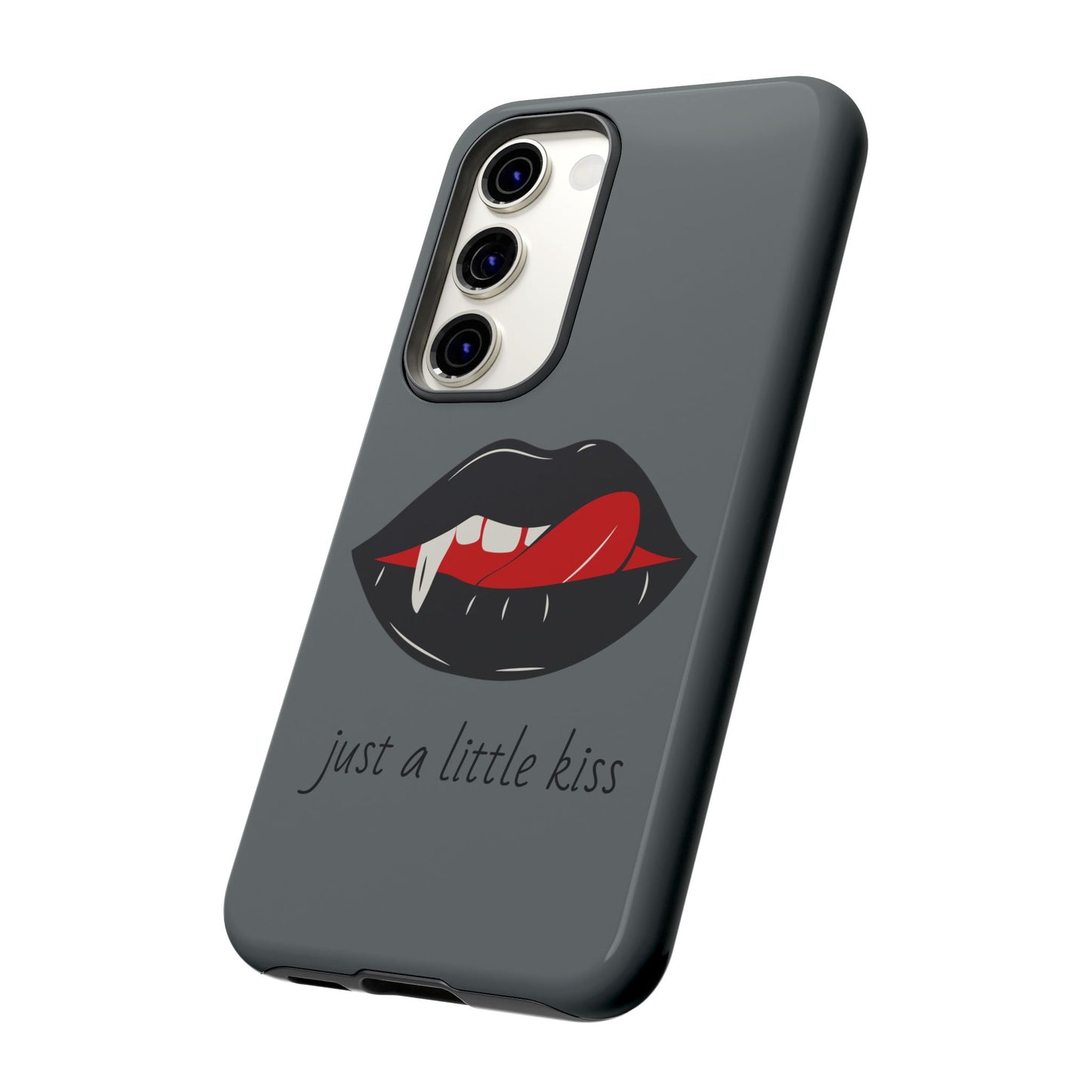 Vampire Lip Phone Case, Edgy Tech Accessories, Halloween Gifts, Goth Aesthetic, Quirky Cell Phone Cover