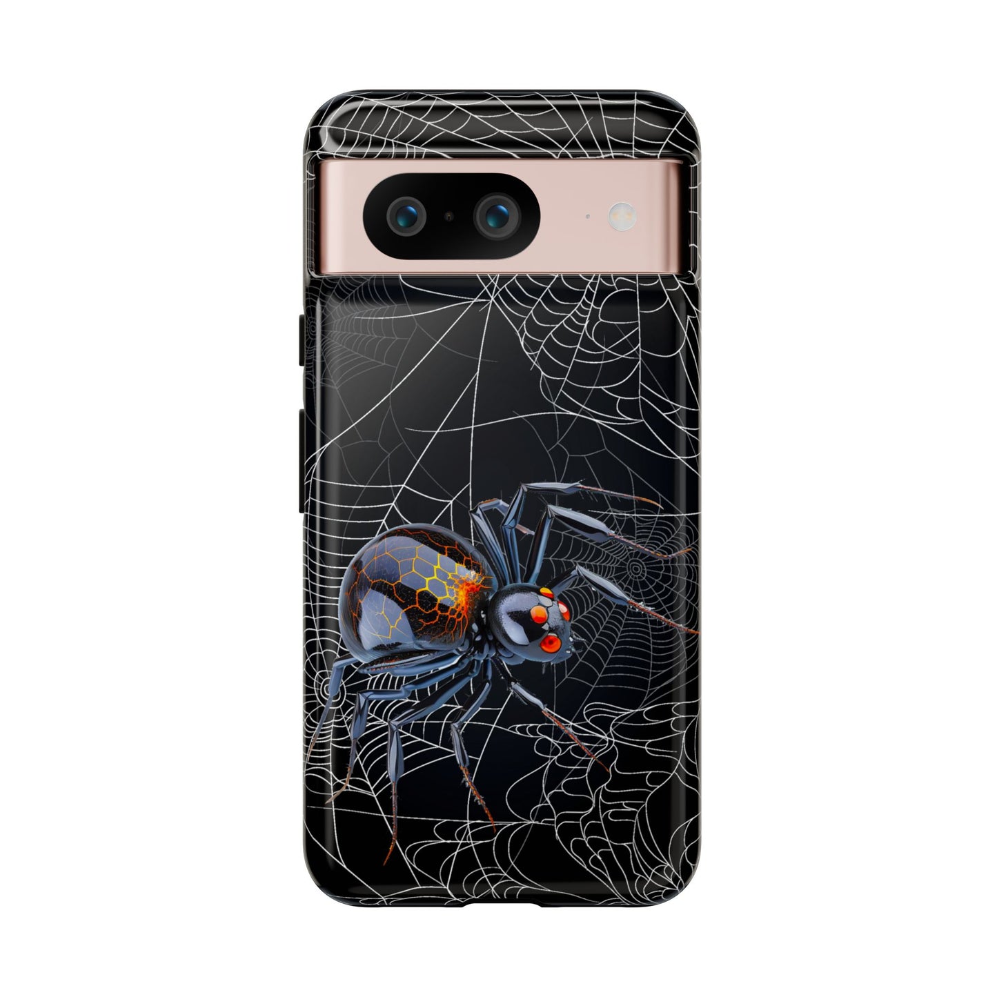 Spider Web Phone Case - Tough Cases for Halloween, Spooky Decor, Gift for Teens, Gothic Style, Unique Customizable Covers
