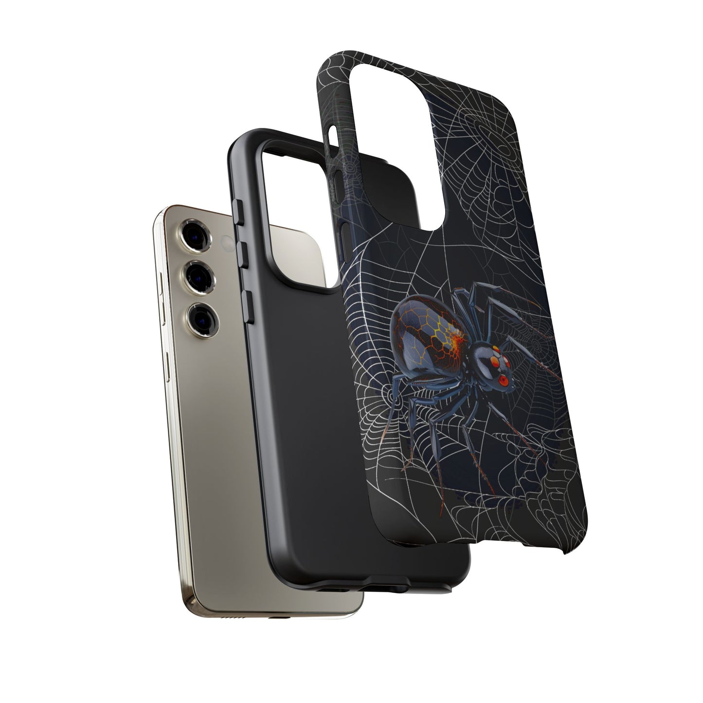 Spider Web Phone Case - Tough Cases for Halloween, Spooky Decor, Gift for Teens, Gothic Style, Unique Customizable Covers