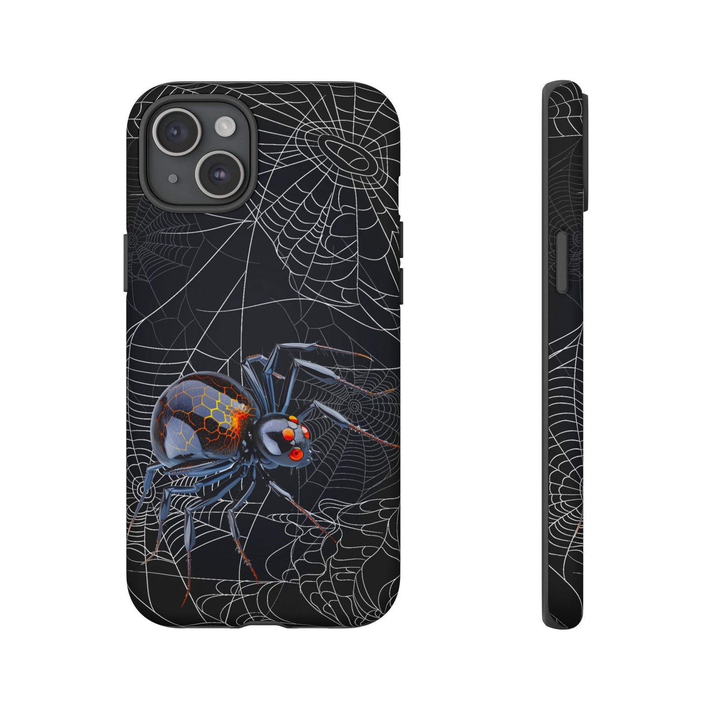 Spider Web Phone Case - Tough Cases for Halloween, Spooky Decor, Gift for Teens, Gothic Style, Unique Customizable Covers