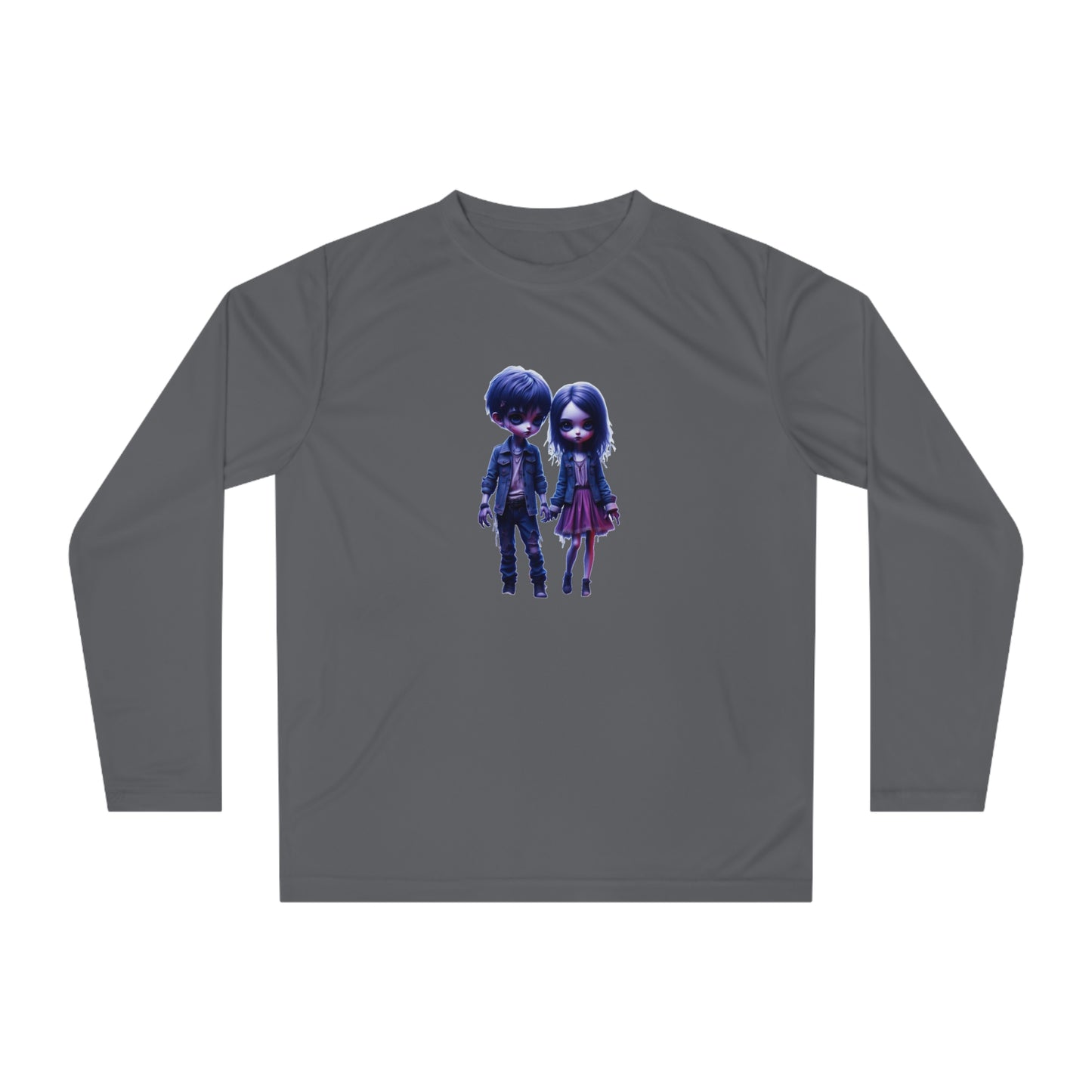 Chic Unisex Long Sleeve Performance Shirt with Unique Design, Ideal for Activewear, Casual Outings, Gifts, Halloween, and Everyday Wear