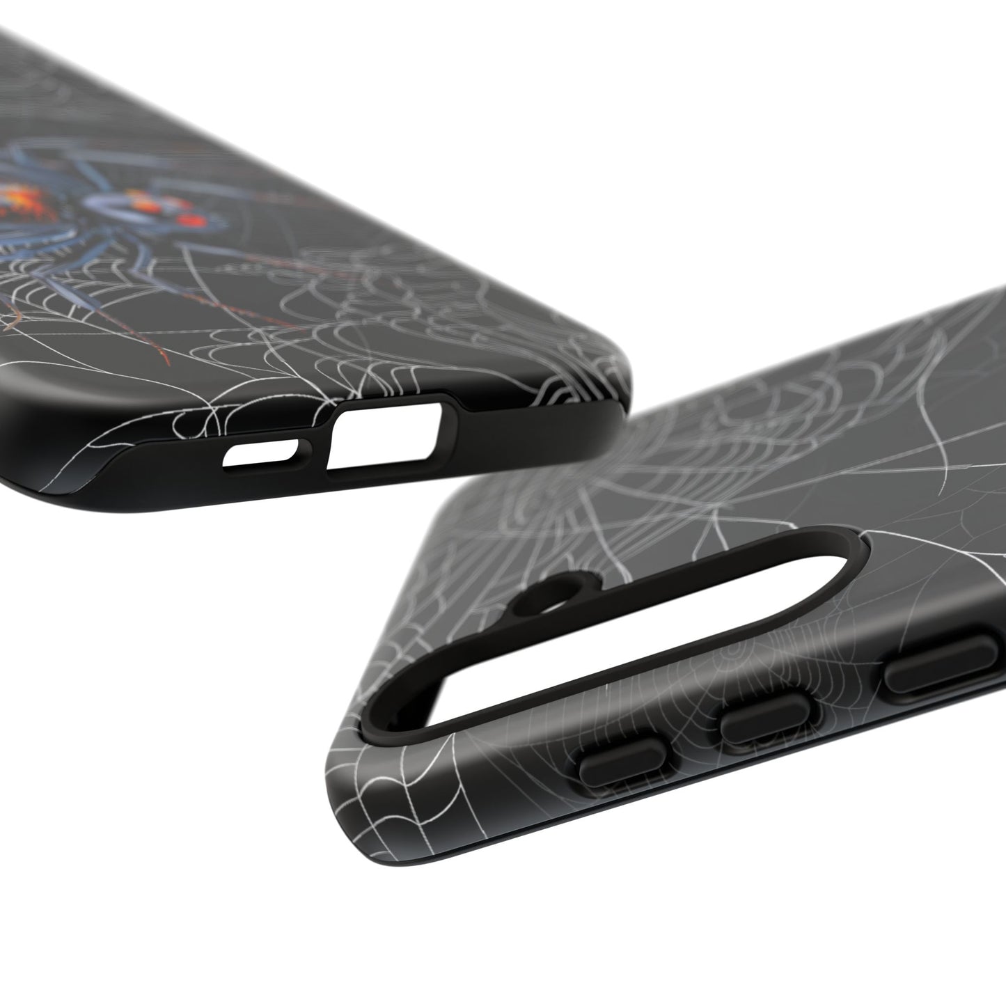 Spider Web Phone Case - Tough Cases for Halloween, Spooky Decor, Gift for Teens, Gothic Style, Unique Customizable Covers