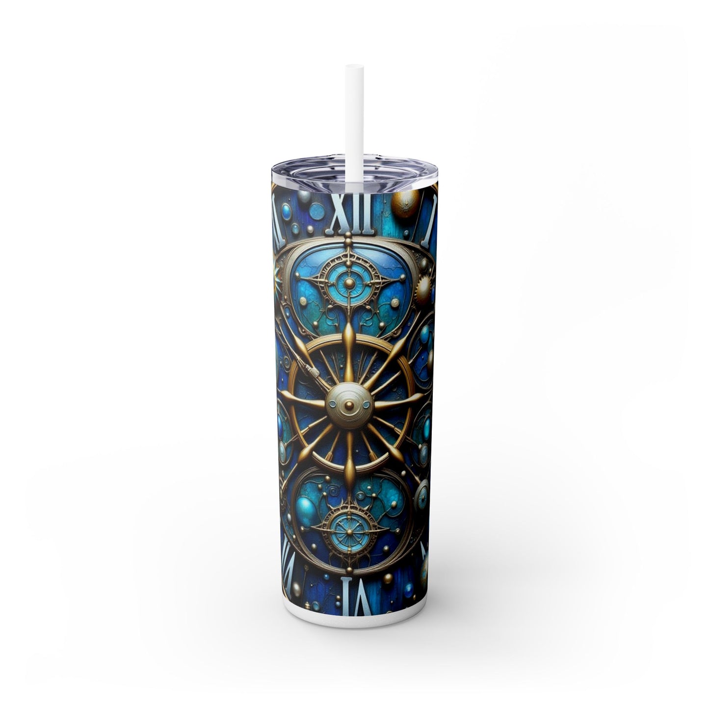 Galactic Skinny Tumbler | 20oz | Cosmic Drinkware, Celestial Design, Astronomy Gift, Party Favors, Starry Night Tumbler