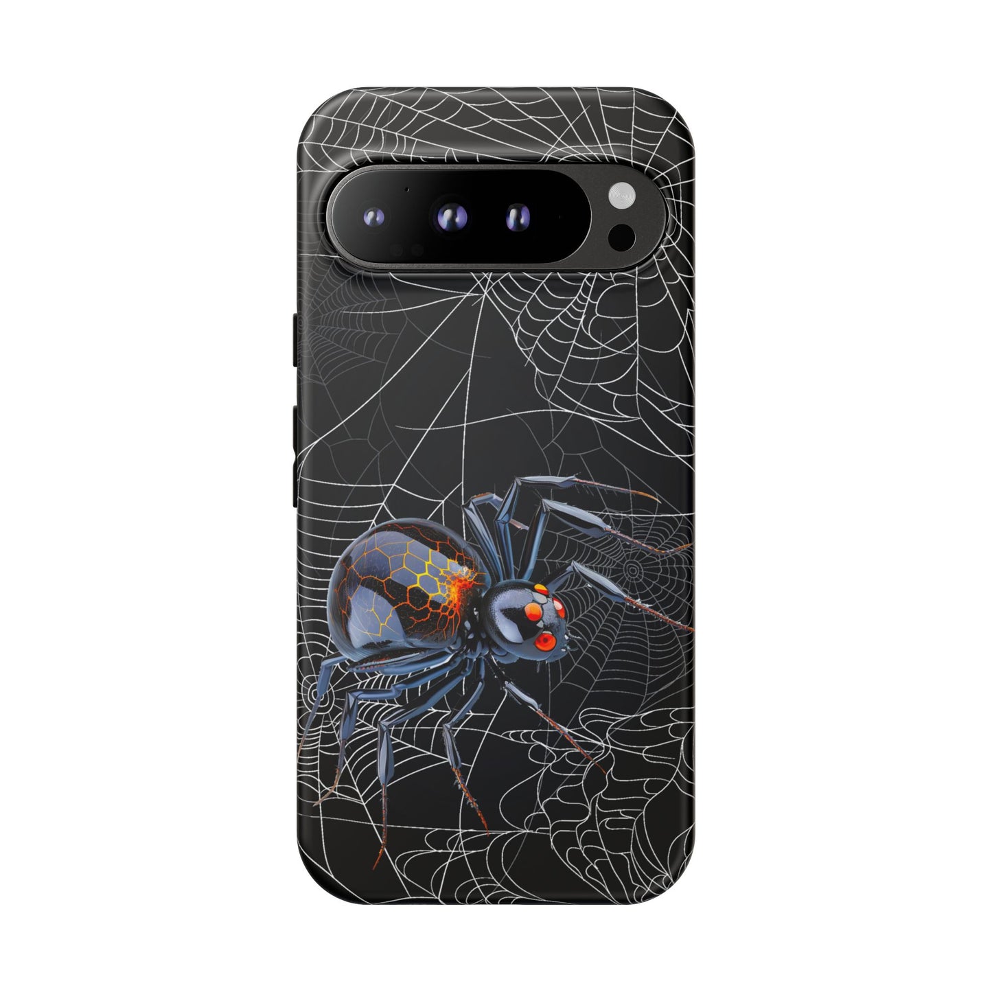 Spider Web Phone Case - Tough Cases for Halloween, Spooky Decor, Gift for Teens, Gothic Style, Unique Customizable Covers