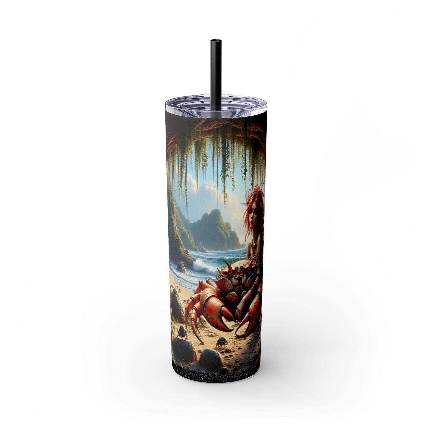 Zodiac Cancer Tumbler with Straw, 20oz