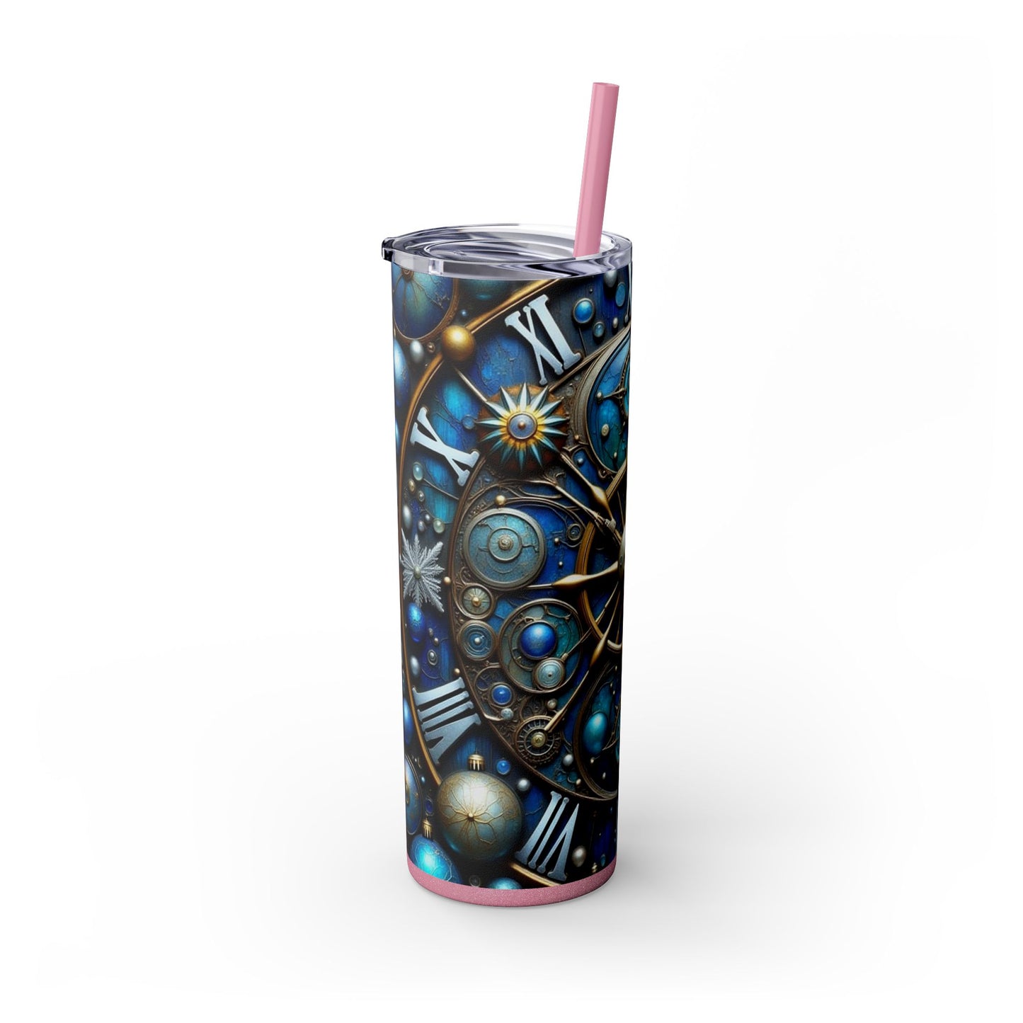 Galactic Skinny Tumbler | 20oz | Cosmic Drinkware, Celestial Design, Astronomy Gift, Party Favors, Starry Night Tumbler