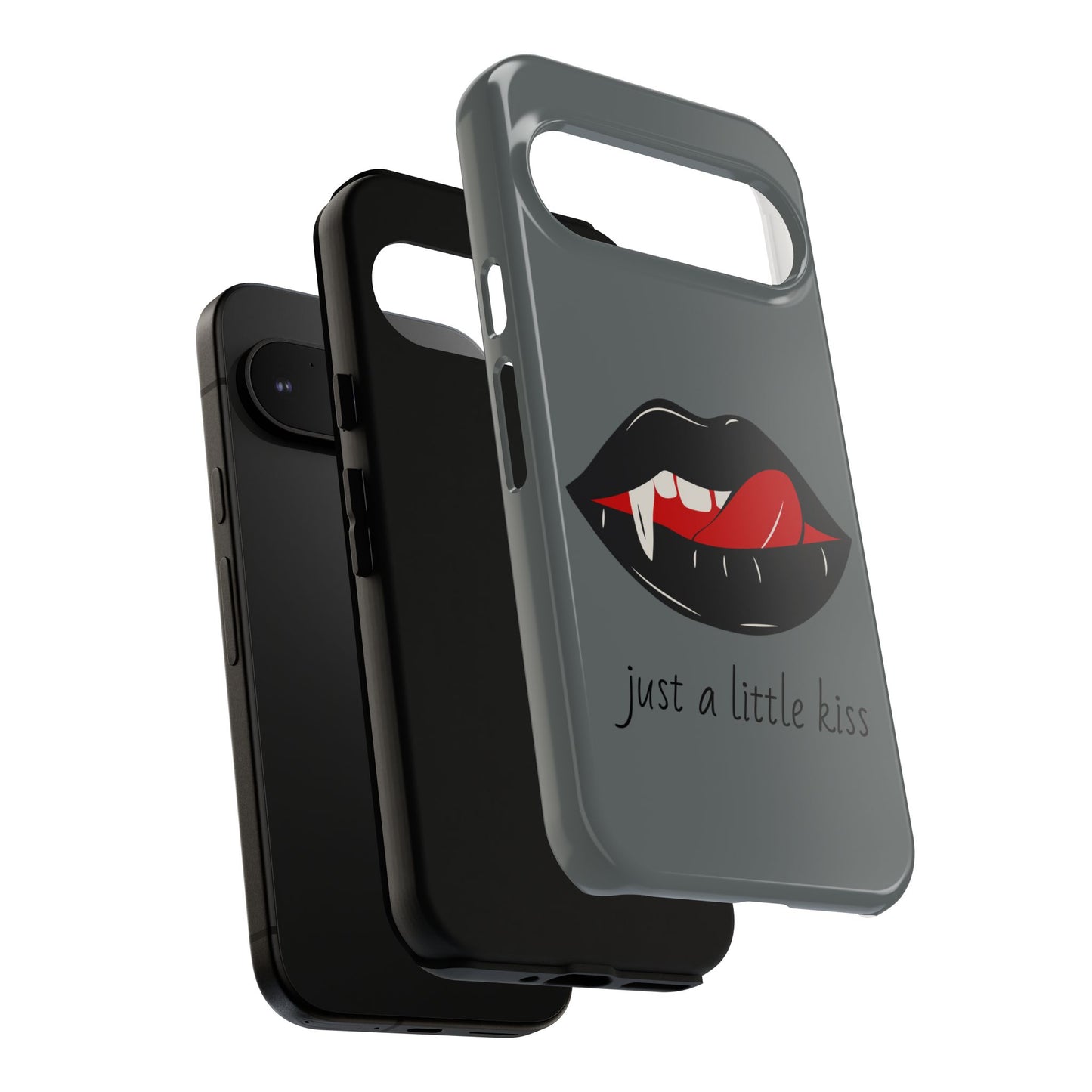 Vampire Lip Phone Case, Edgy Tech Accessories, Halloween Gifts, Goth Aesthetic, Quirky Cell Phone Cover