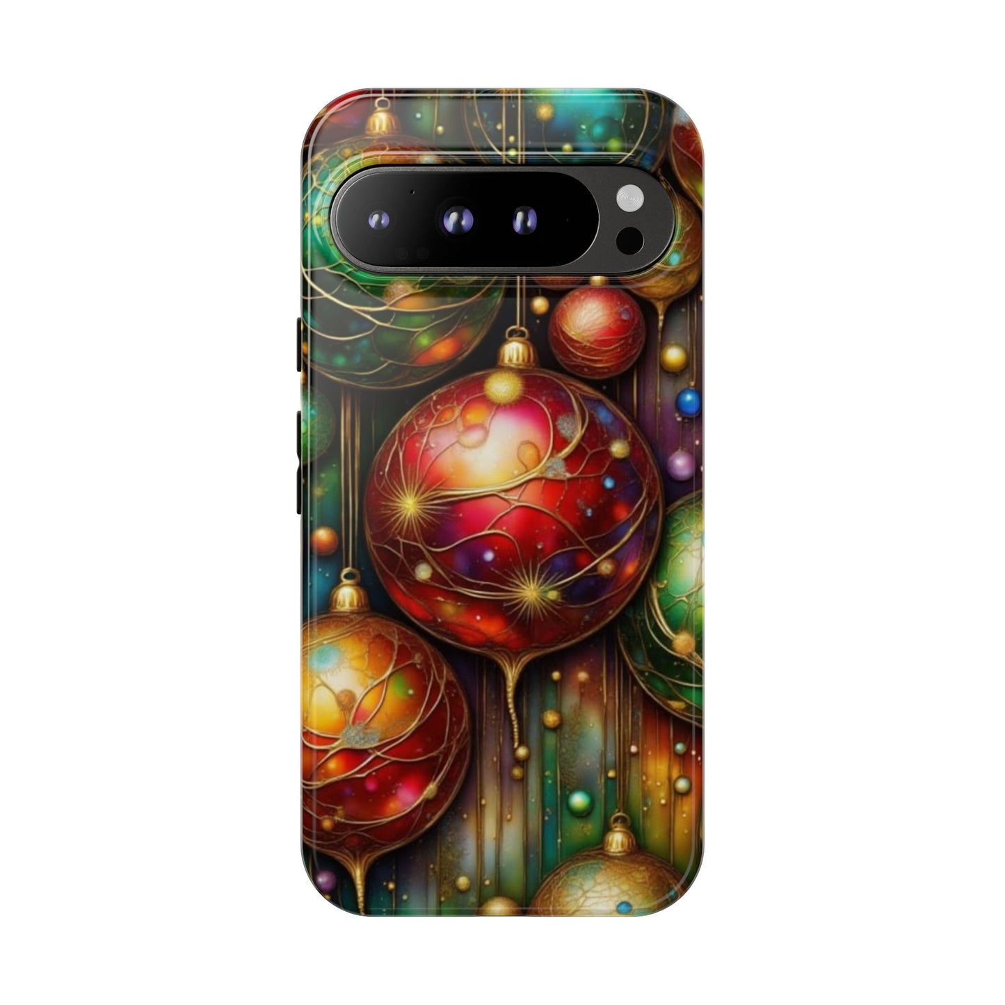 Colorful Holiday Phone Case, Festive Smartphone Cover, Christmas Gift, Artistic Phone Protector, Unique Holiday Accessory