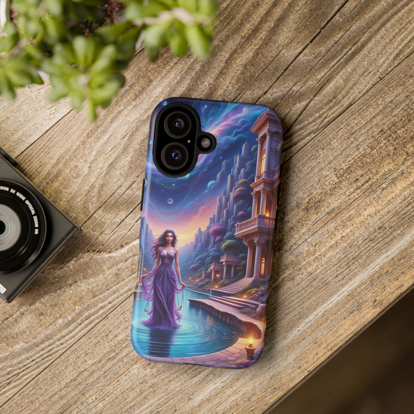 Celestial Fantasy Phone Case, Tough Case for Dreamers, Galaxy Design, Gift for Her, Magical Phone Accessory