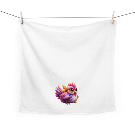Pea; Colorful Chicken Tea Towel, Home Decor, Kitchen Accessory, Gift for Bird Lovers, Quirky Kitchen Towel, Nature Inspired Gift