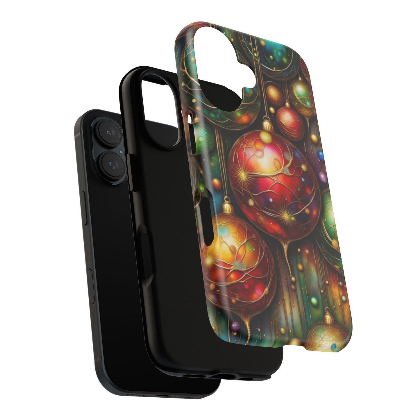 Colorful Holiday Phone Case, Festive Smartphone Cover, Christmas Gift, Artistic Phone Protector, Unique Holiday Accessory