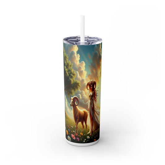 Zodiac Aries Tumbler with Straw, 20oz
