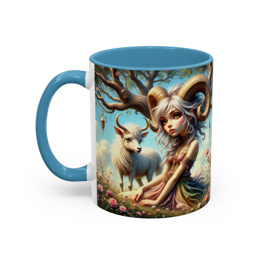 Astrology Aries, Accent Coffee Mug - 11 & 15oz