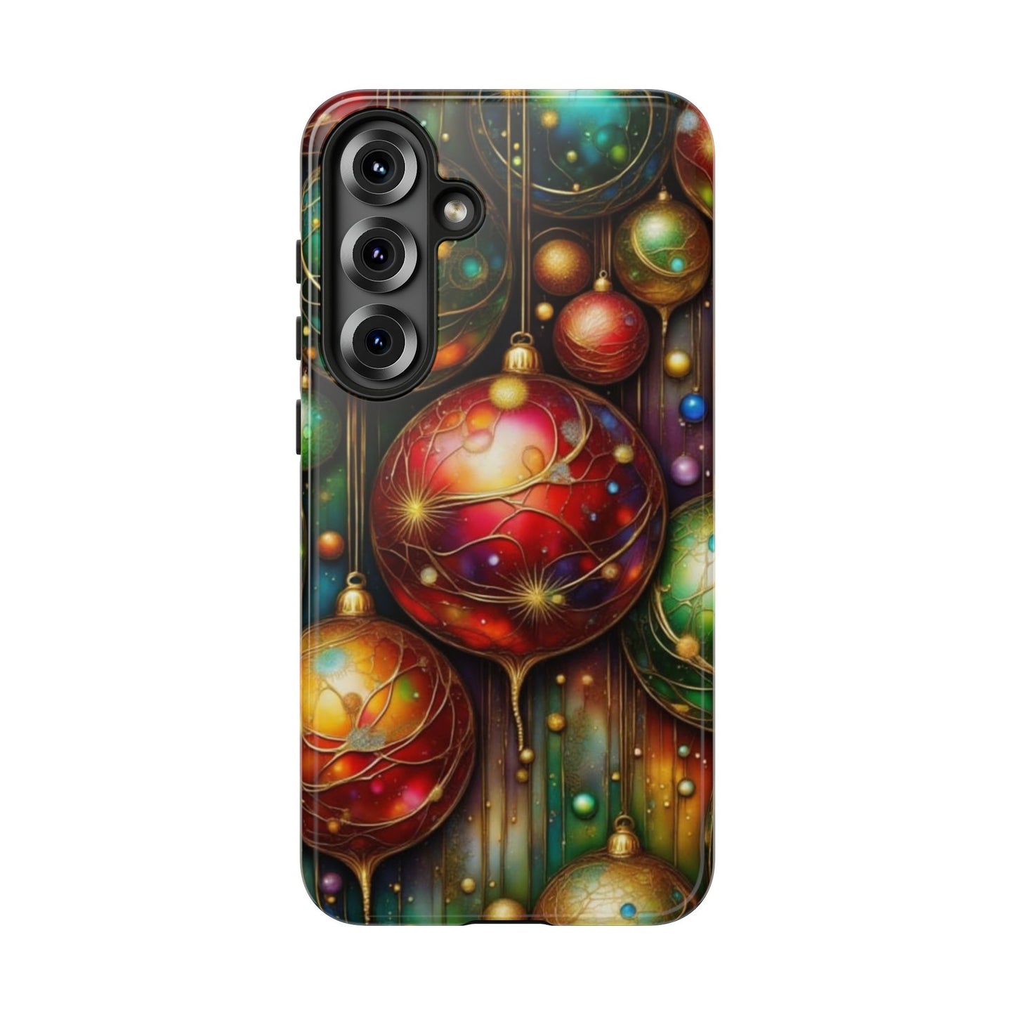 Colorful Holiday Phone Case, Festive Smartphone Cover, Christmas Gift, Artistic Phone Protector, Unique Holiday Accessory