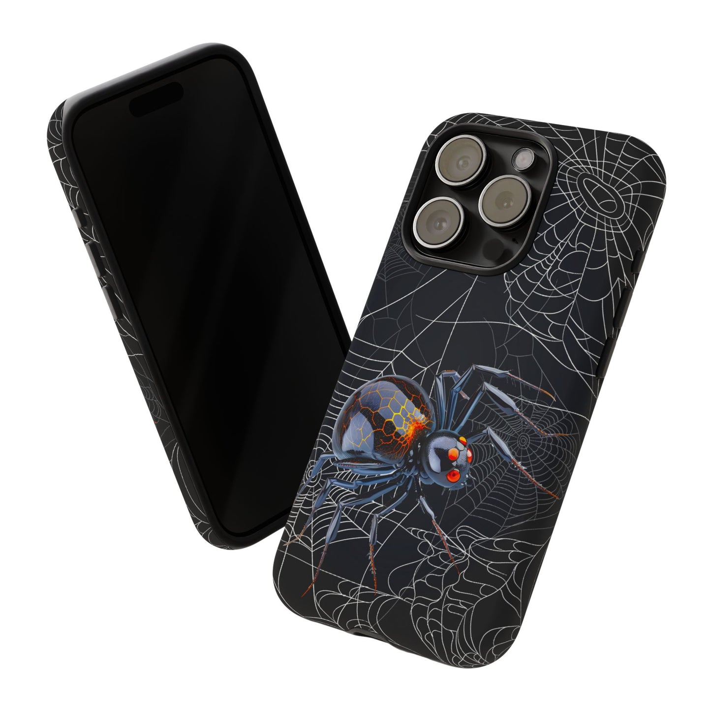 Spider Web Phone Case - Tough Cases for Halloween, Spooky Decor, Gift for Teens, Gothic Style, Unique Customizable Covers