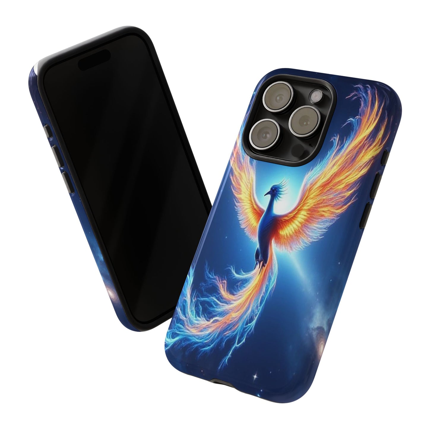 Phoenix Tough Case, Blue Bird Phone Case, Fantasy Designs, Space theme