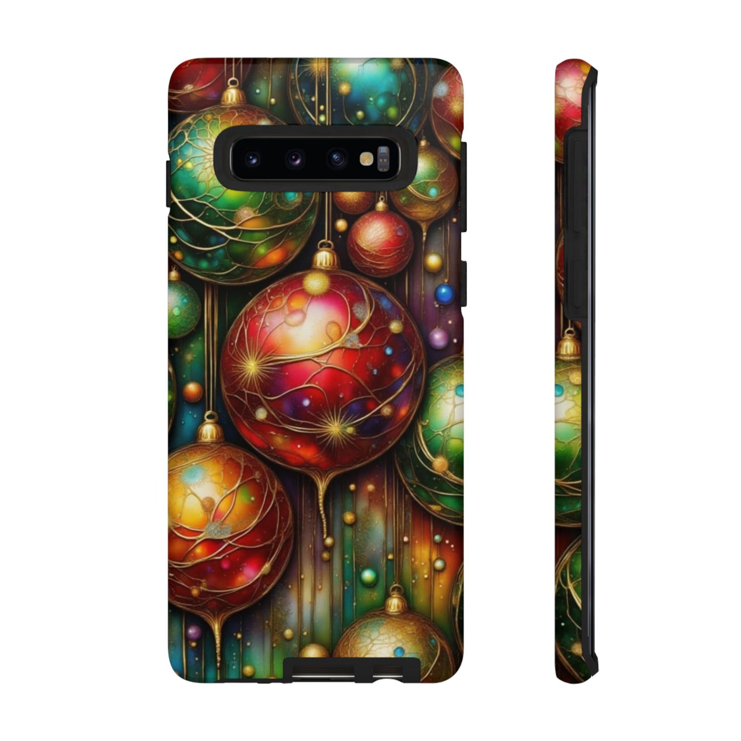 Colorful Holiday Phone Case, Festive Smartphone Cover, Christmas Gift, Artistic Phone Protector, Unique Holiday Accessory