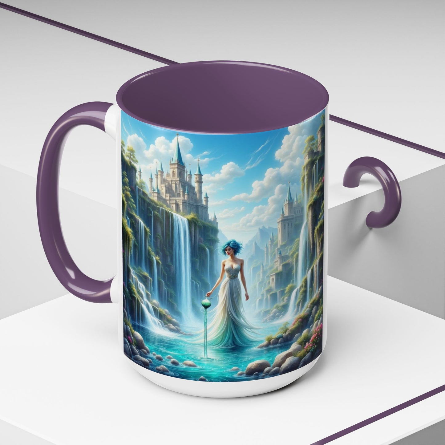 Astrology Aquarius, Accent Coffee Mug - 11oz and 15oz