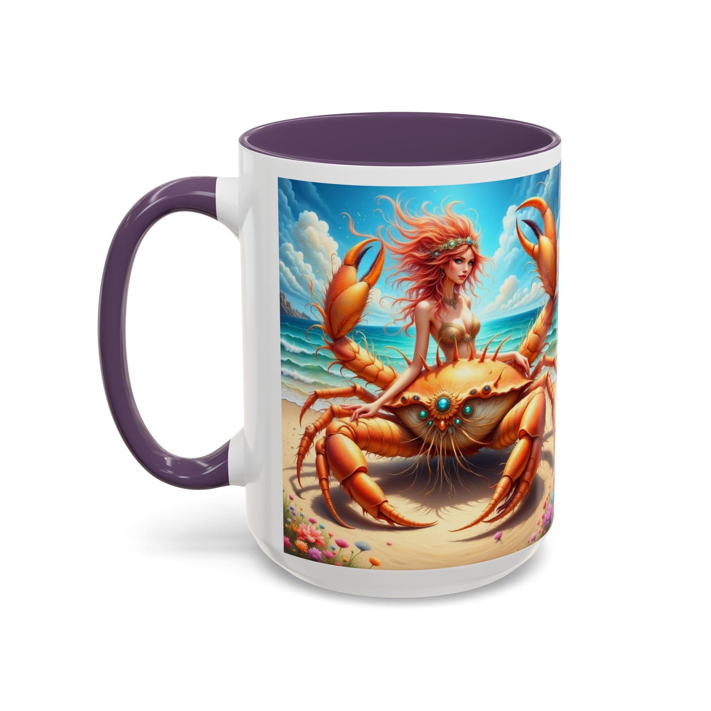 Astrology Cancer, Accent Coffee Mug (11, 15oz)
