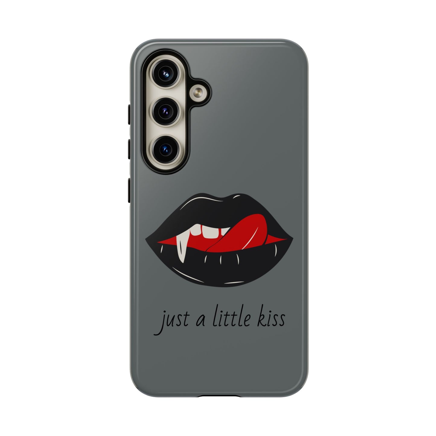 Vampire Lip Phone Case, Edgy Tech Accessories, Halloween Gifts, Goth Aesthetic, Quirky Cell Phone Cover