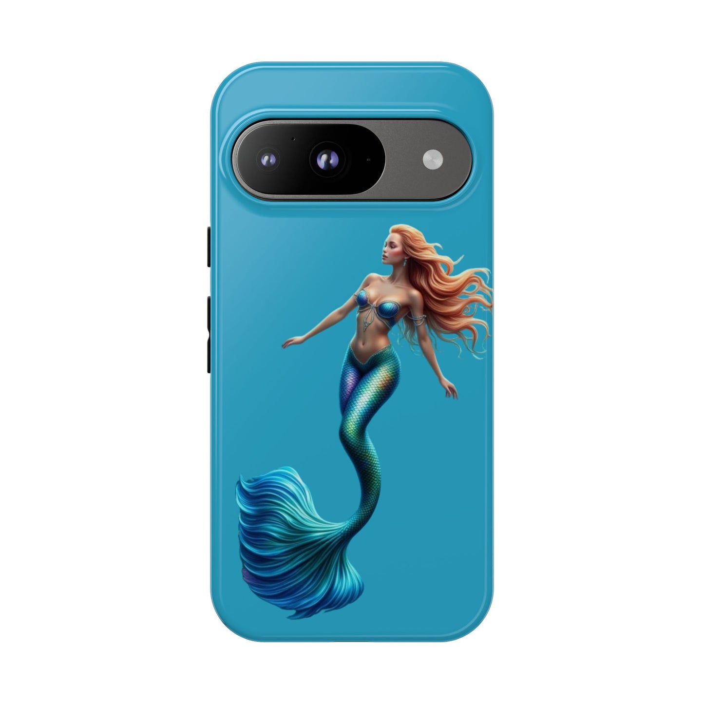 Mermaid Phone Case, Tough Phone Cover, Ocean Lover Gift, Cute Mermaid Accessory, Summer Vibes Case