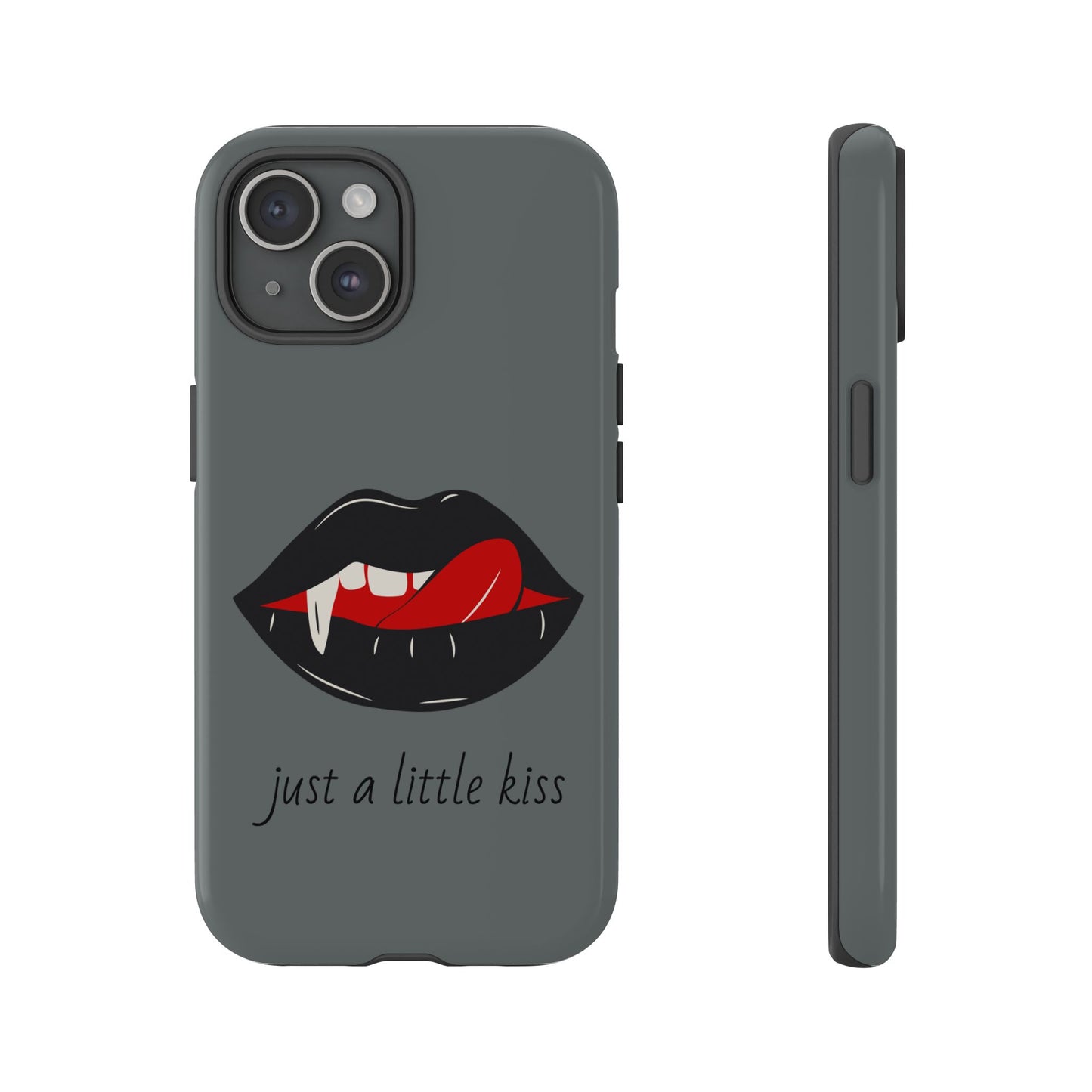 Vampire Lip Phone Case, Edgy Tech Accessories, Halloween Gifts, Goth Aesthetic, Quirky Cell Phone Cover