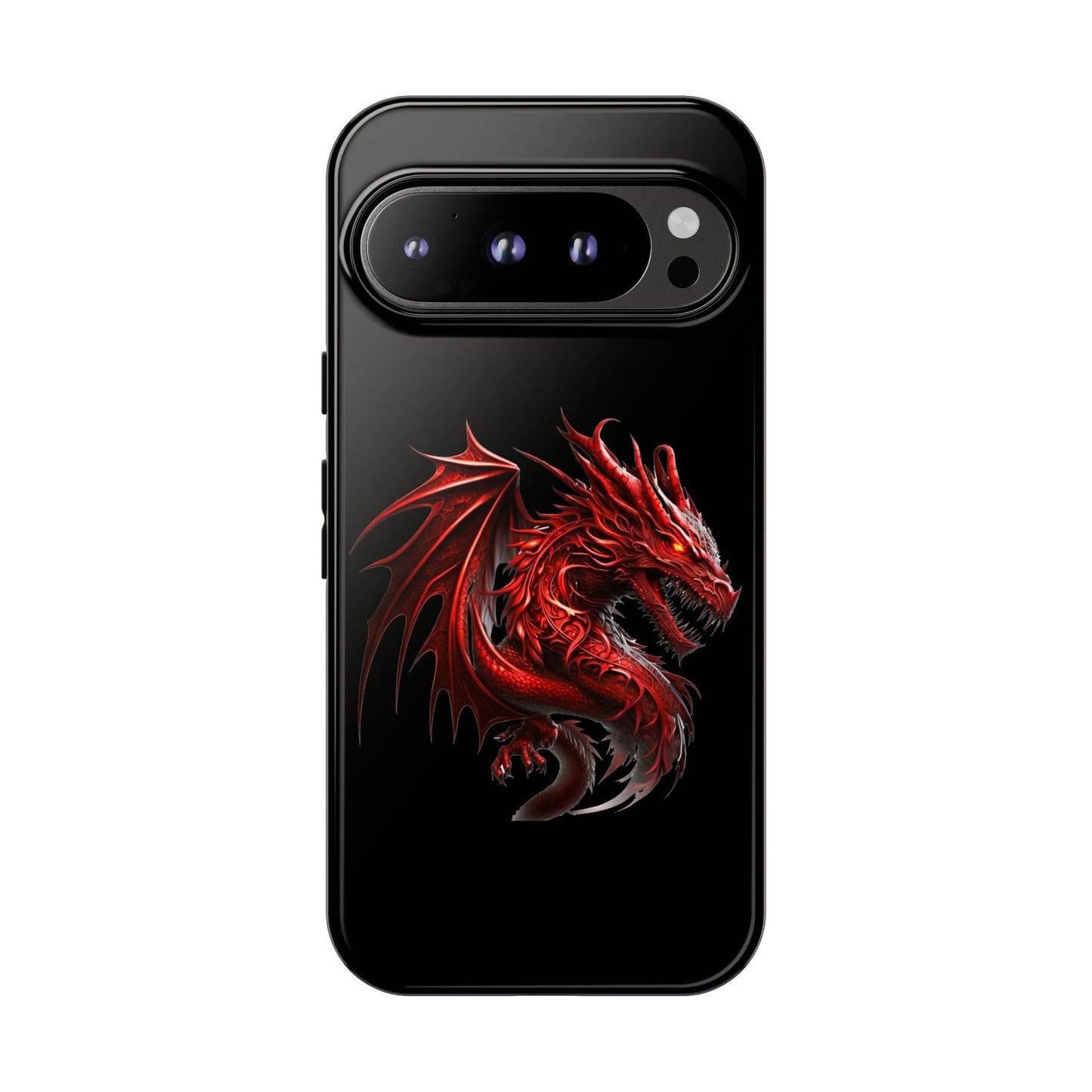 Red Dragon Phone Case, Fantasy Case, Tough Phone Cover, Gift for Gamers, Dragon Lover, Unique Mobile Accessory