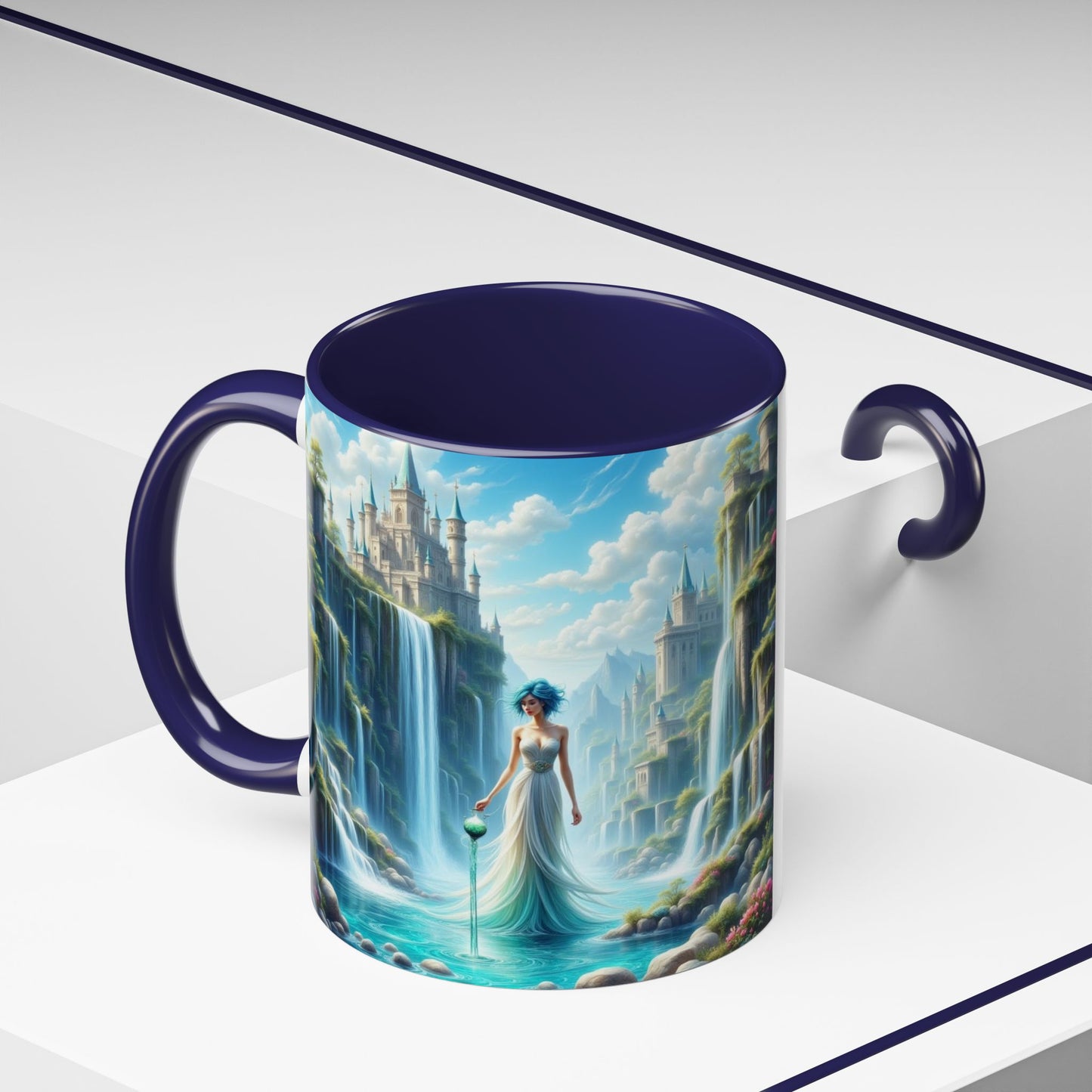 Astrology Aquarius, Accent Coffee Mug - 11oz and 15oz