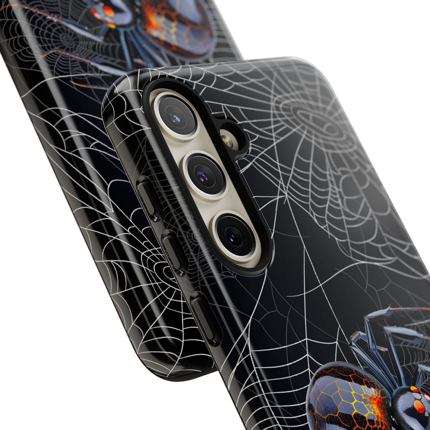 Spider Web Phone Case - Tough Cases for Halloween, Spooky Decor, Gift for Teens, Gothic Style, Unique Customizable Covers