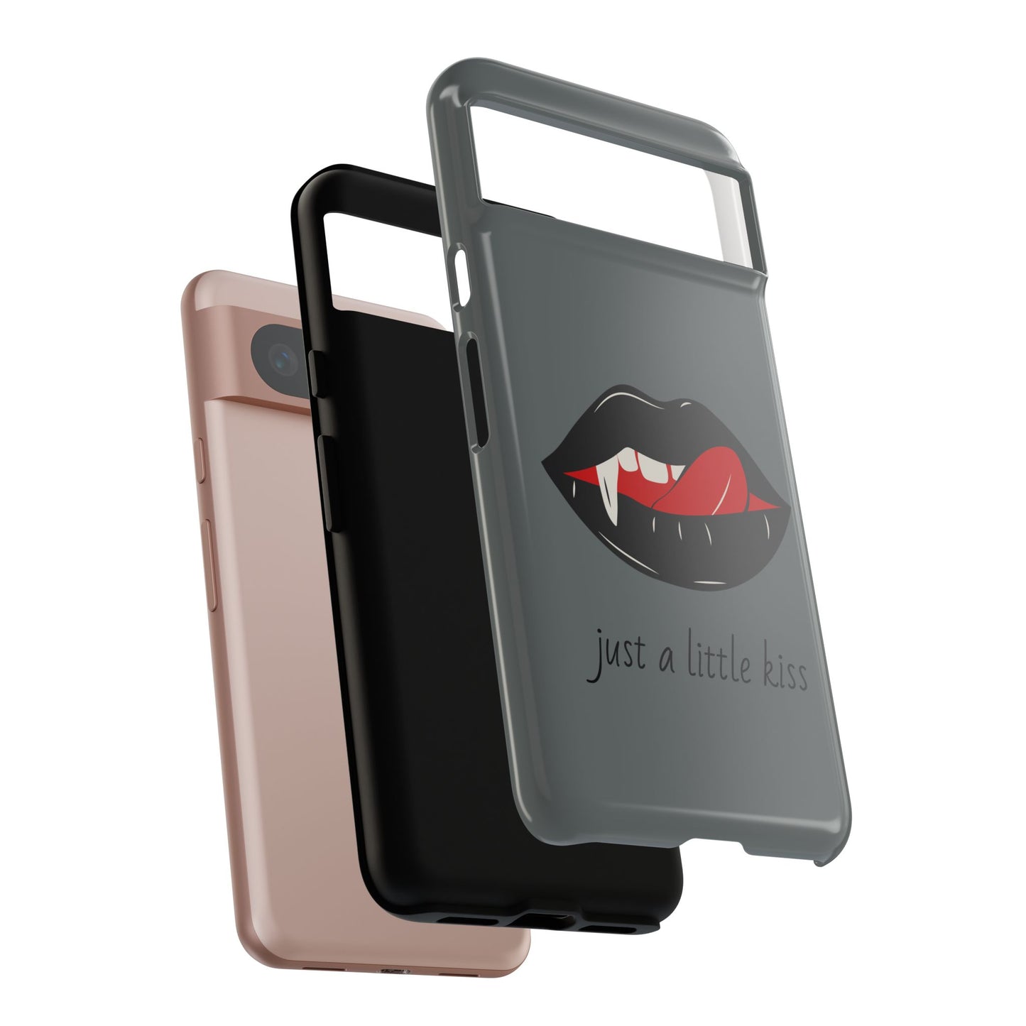 Vampire Lip Phone Case, Edgy Tech Accessories, Halloween Gifts, Goth Aesthetic, Quirky Cell Phone Cover