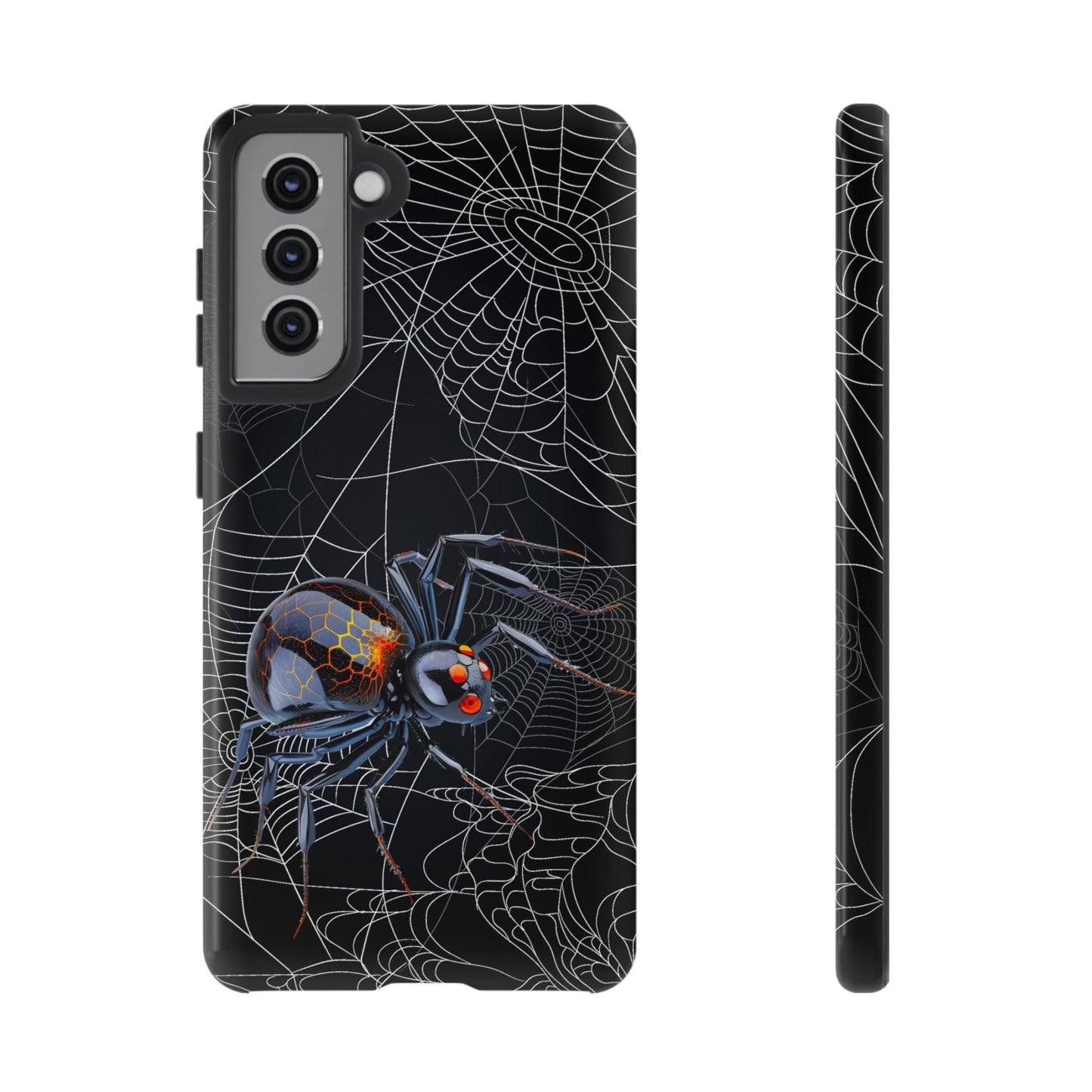 Spider Web Phone Case - Tough Cases for Halloween, Spooky Decor, Gift for Teens, Gothic Style, Unique Customizable Covers