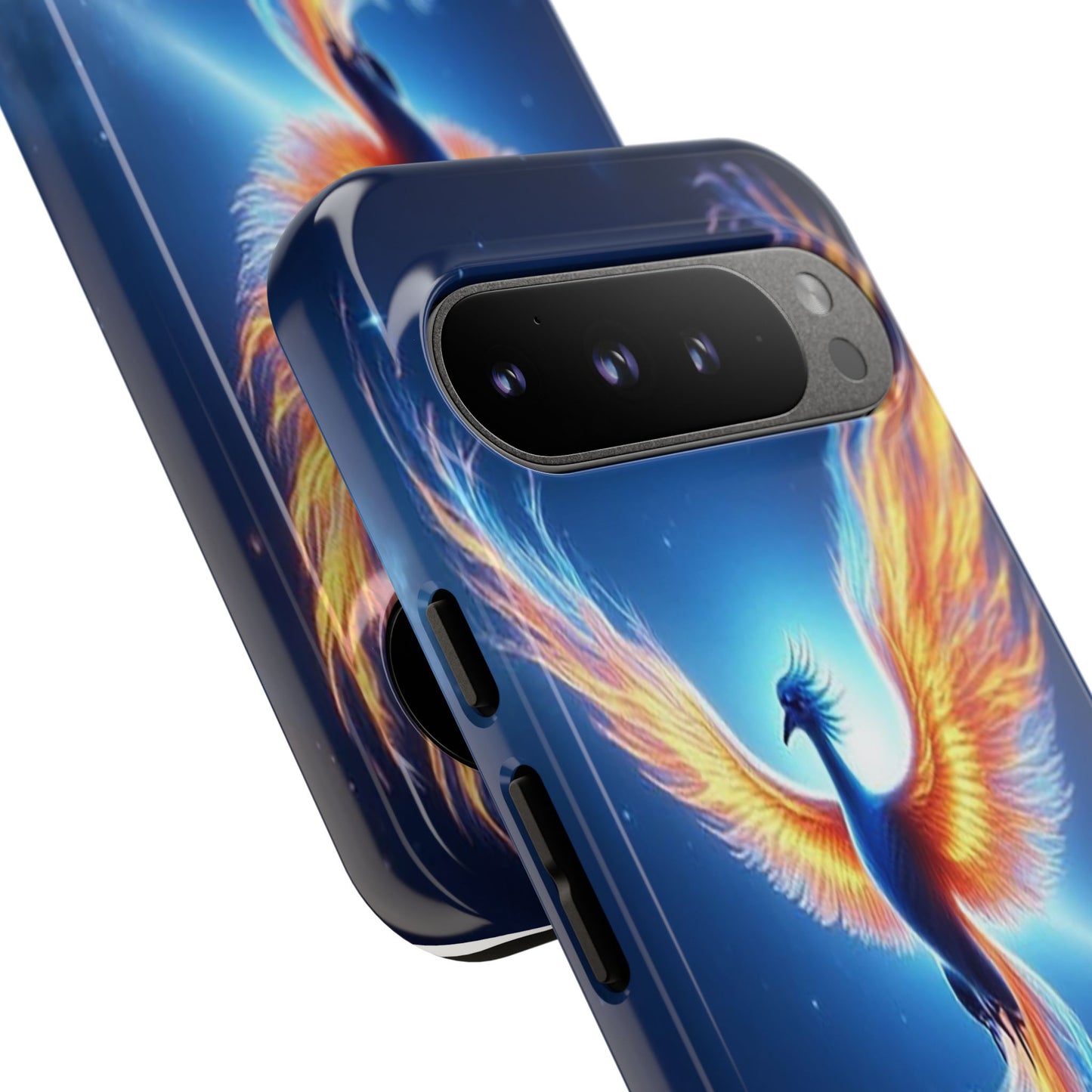 Phoenix Tough Case, Blue Bird Phone Case, Fantasy Designs, Space theme