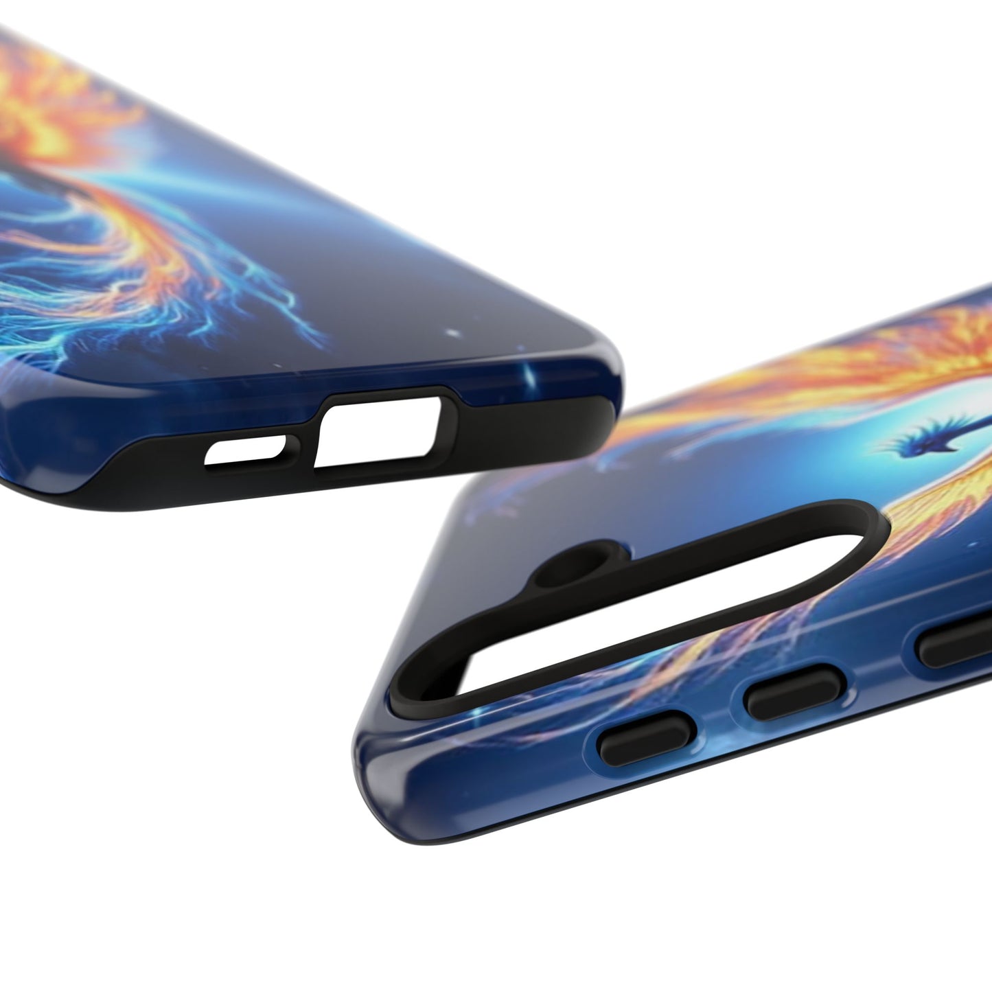 Phoenix Tough Case, Blue Bird Phone Case, Fantasy Designs, Space theme