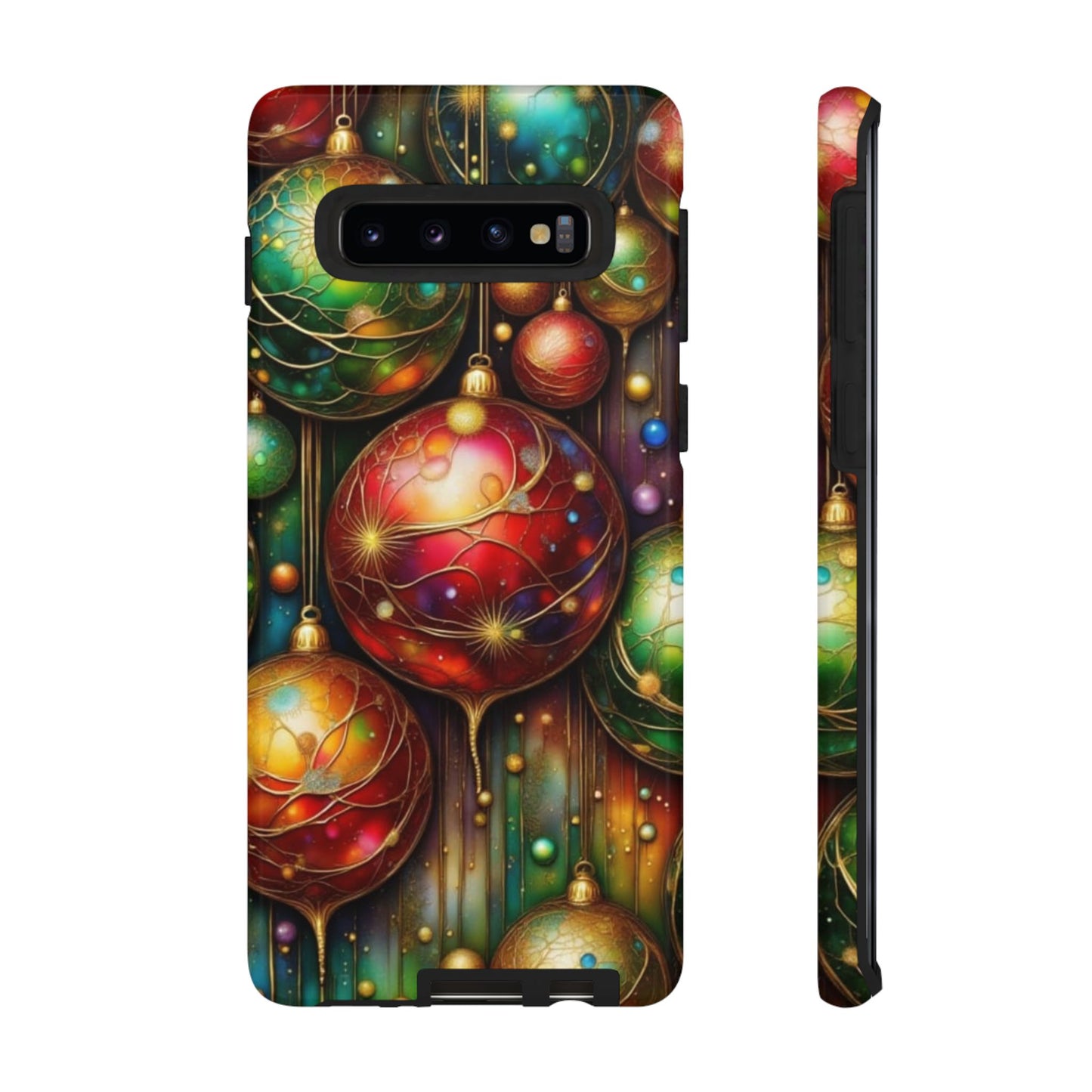 Colorful Holiday Phone Case, Festive Smartphone Cover, Christmas Gift, Artistic Phone Protector, Unique Holiday Accessory