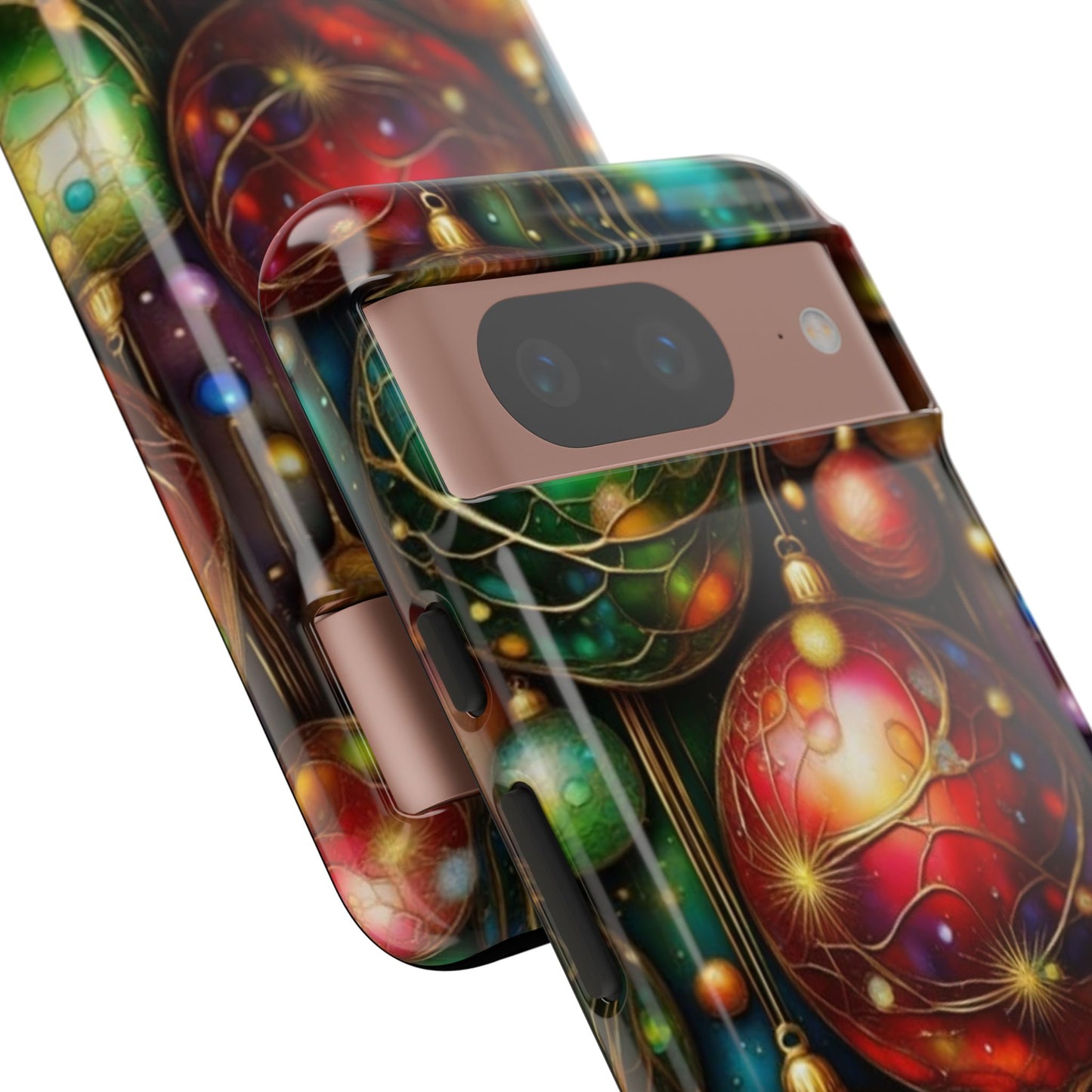 Colorful Holiday Phone Case, Festive Smartphone Cover, Christmas Gift, Artistic Phone Protector, Unique Holiday Accessory