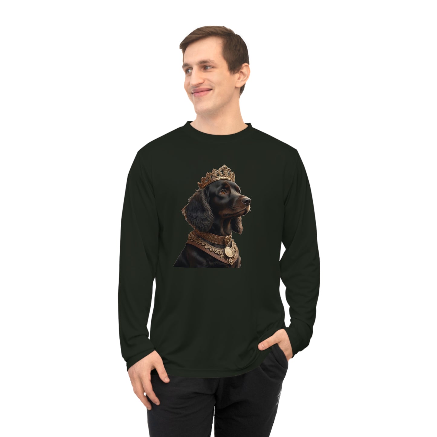 Royal Pup Long Sleeve Shirt, Unisex Dog Lover Tee, Pet Apparel, Funny Gift for Dog Owners, Casual Wear, Animal Lovers Shirt