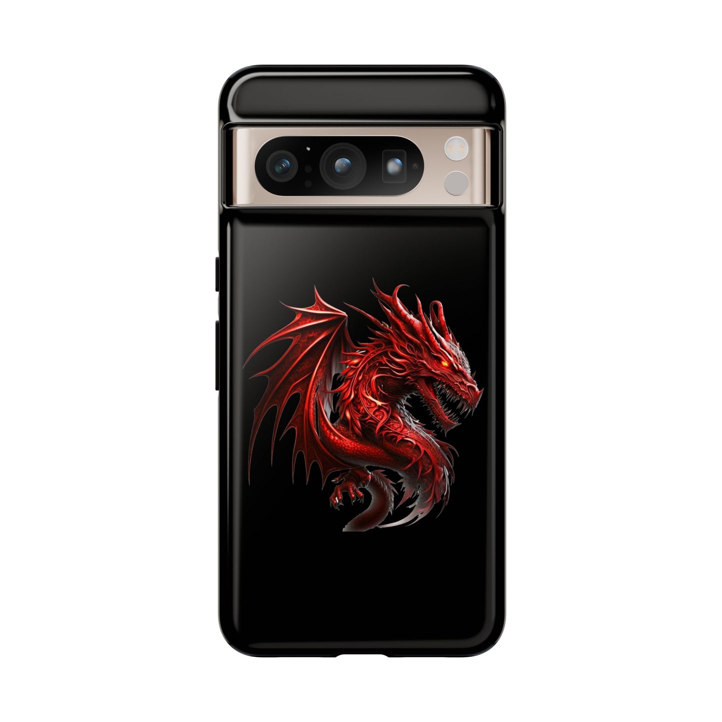 Red Dragon Phone Case, Fantasy Case, Tough Phone Cover, Gift for Gamers, Dragon Lover, Unique Mobile Accessory