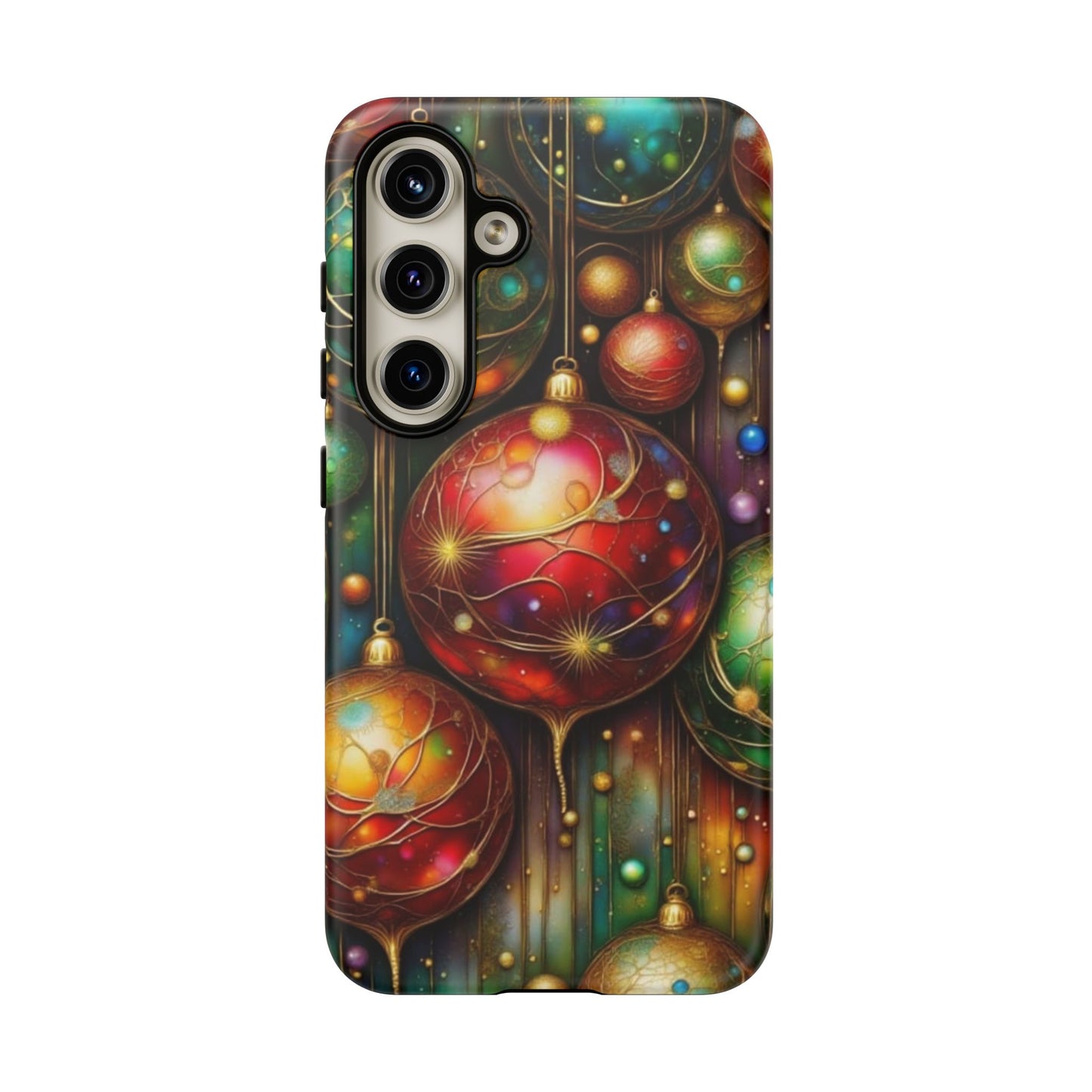 Colorful Holiday Phone Case, Festive Smartphone Cover, Christmas Gift, Artistic Phone Protector, Unique Holiday Accessory