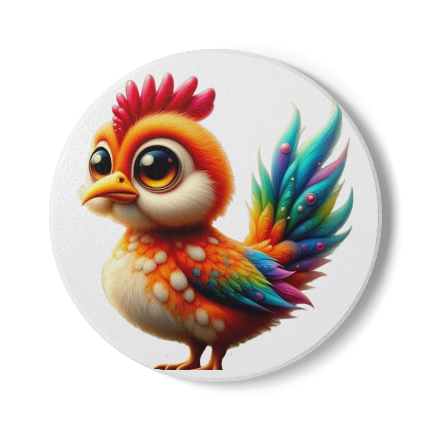 Ceramic Coaster, Chicken Juniper, Unique Coaster Designs, Cool Gifts