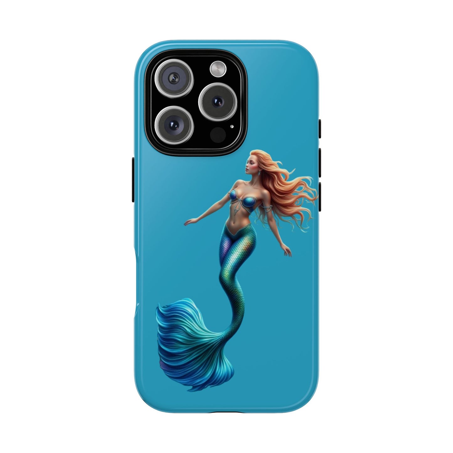 Mermaid Phone Case, Tough Phone Cover, Ocean Lover Gift, Cute Mermaid Accessory, Summer Vibes Case