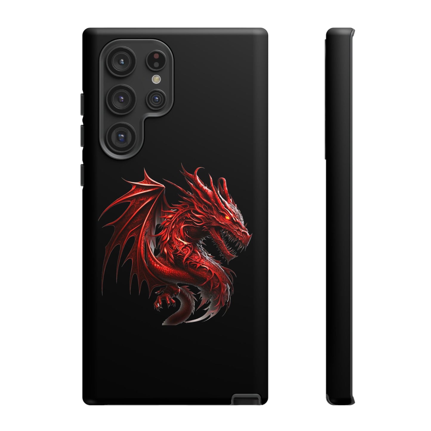 Red Dragon Phone Case, Fantasy Case, Tough Phone Cover, Gift for Gamers, Dragon Lover, Unique Mobile Accessory