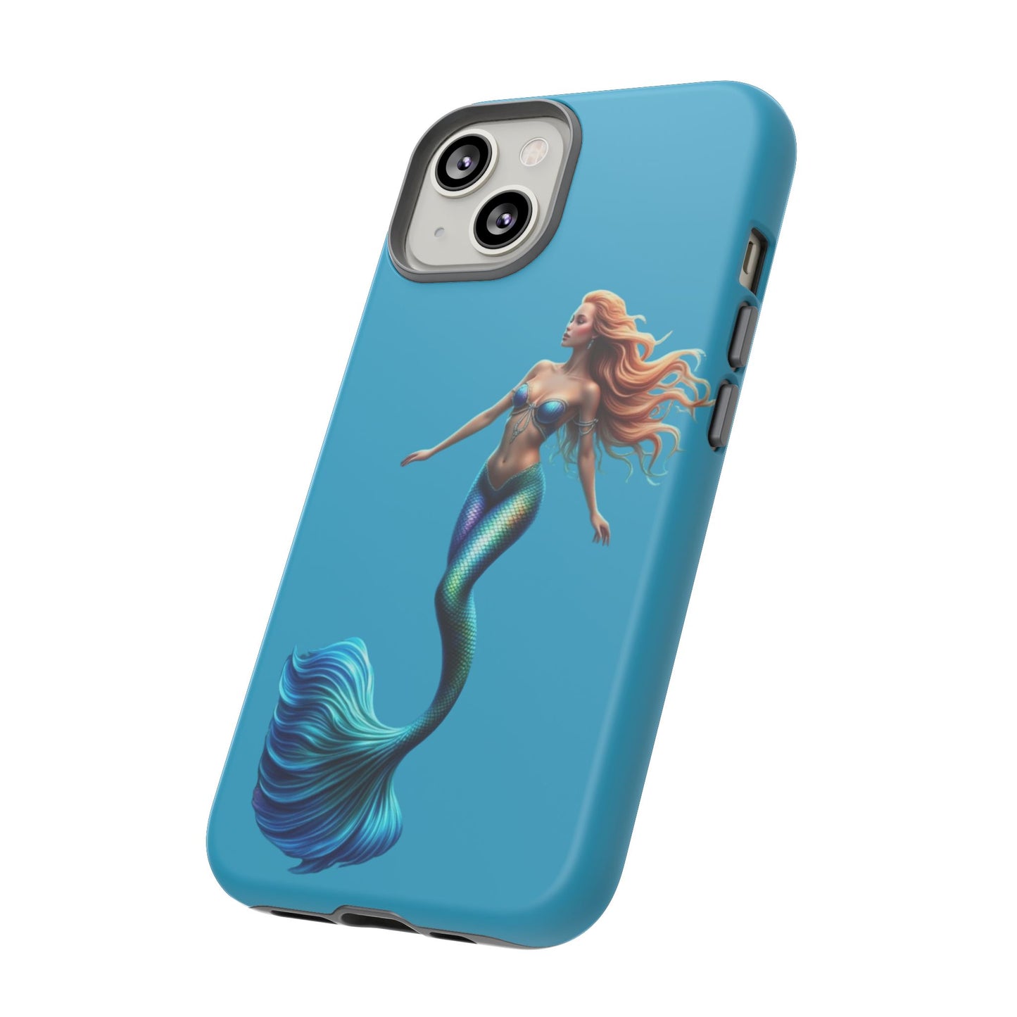 Mermaid Phone Case, Tough Phone Cover, Ocean Lover Gift, Cute Mermaid Accessory, Summer Vibes Case