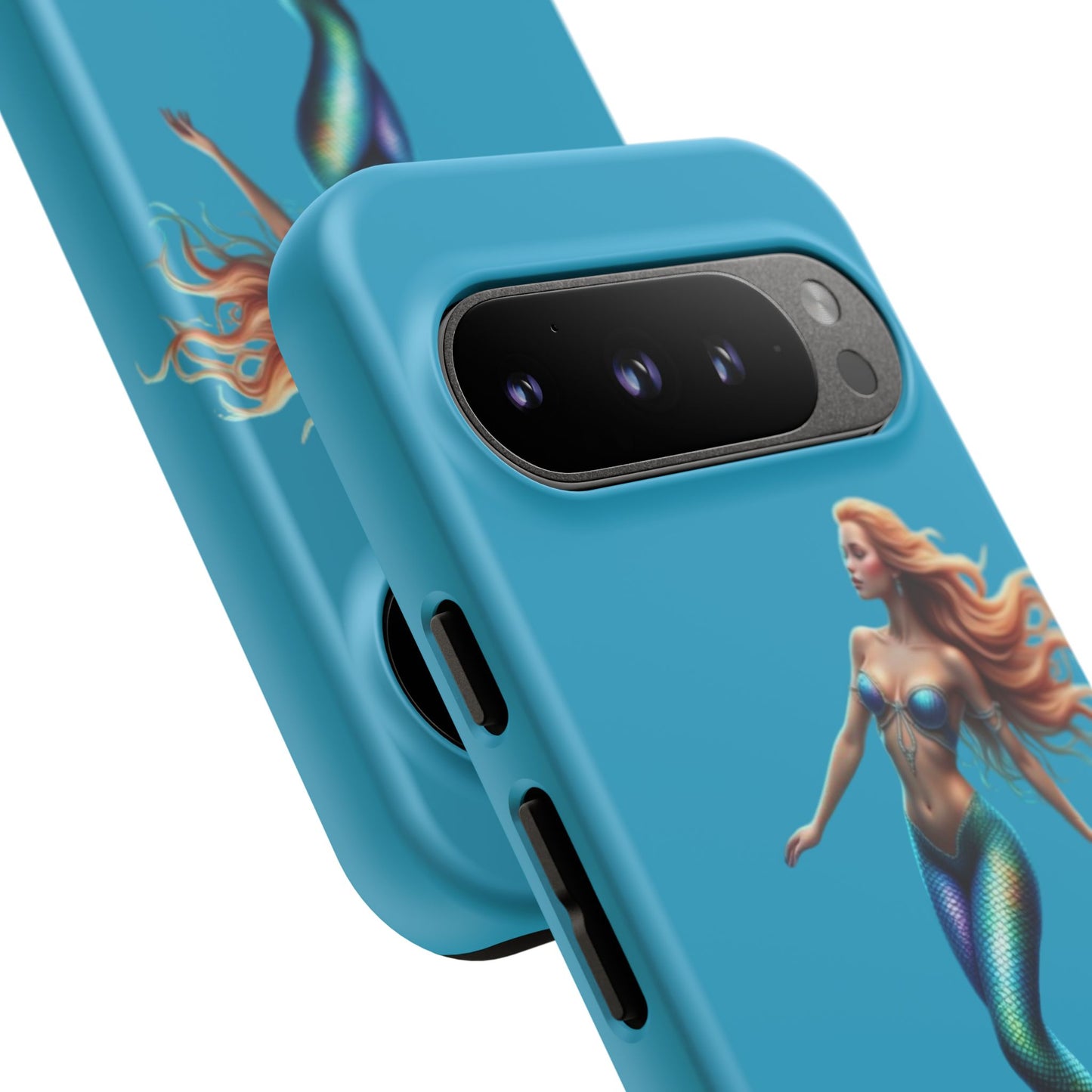 Mermaid Phone Case, Tough Phone Cover, Ocean Lover Gift, Cute Mermaid Accessory, Summer Vibes Case