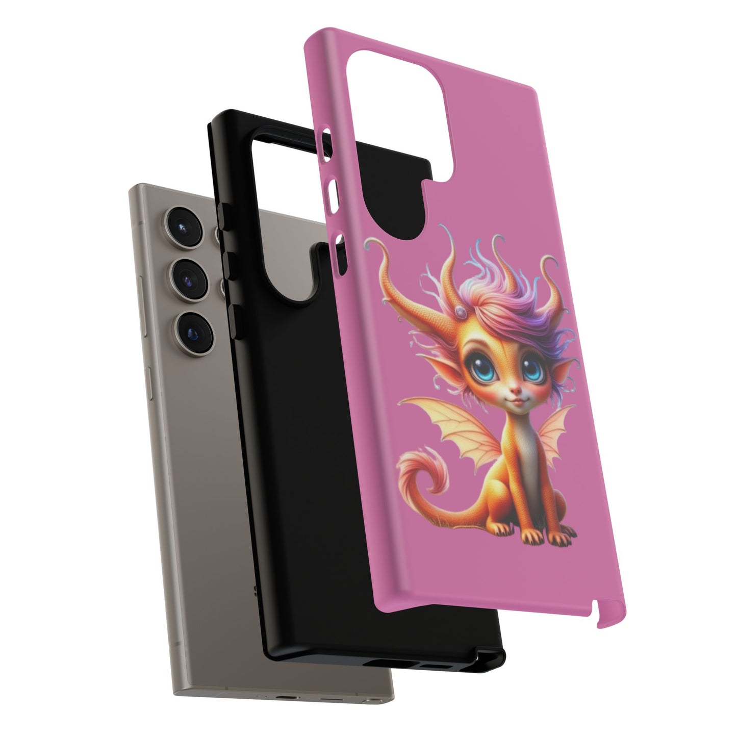 Dragon-Themed Phone Case, Cute Fantasy Phone Cover, Gifts for Kids, Magical Dragon Design, Birthday Present, Phone Accessories