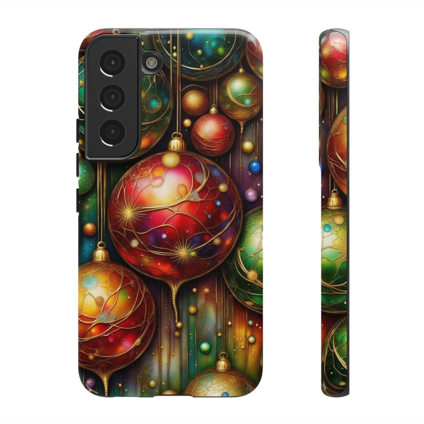 Colorful Holiday Phone Case, Festive Smartphone Cover, Christmas Gift, Artistic Phone Protector, Unique Holiday Accessory