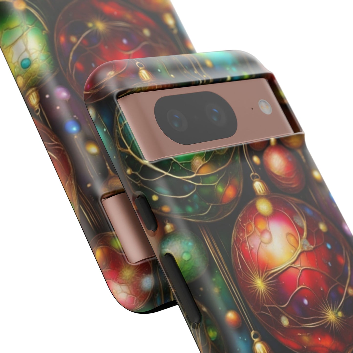 Colorful Holiday Phone Case, Festive Smartphone Cover, Christmas Gift, Artistic Phone Protector, Unique Holiday Accessory