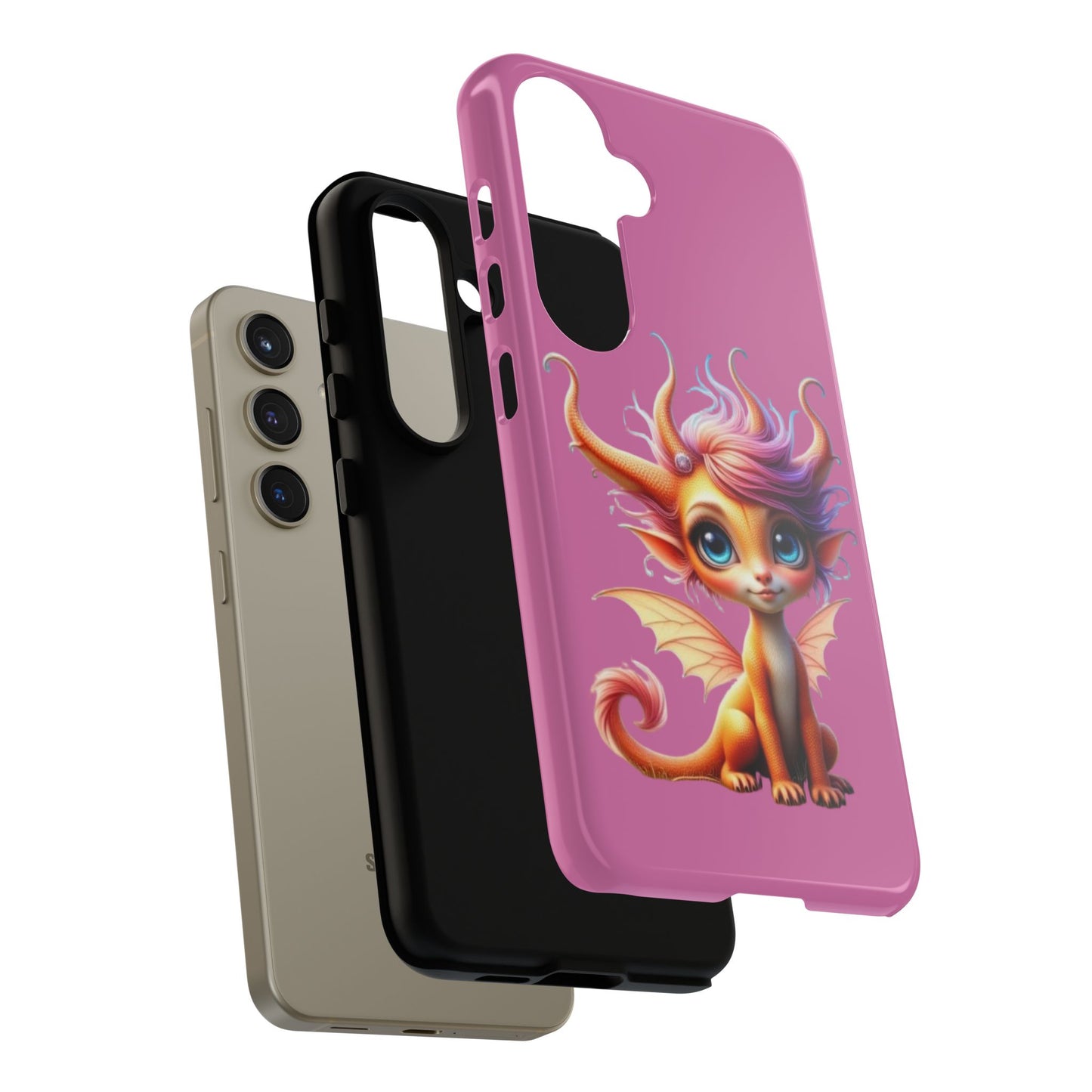 Dragon-Themed Phone Case, Cute Fantasy Phone Cover, Gifts for Kids, Magical Dragon Design, Birthday Present, Phone Accessories