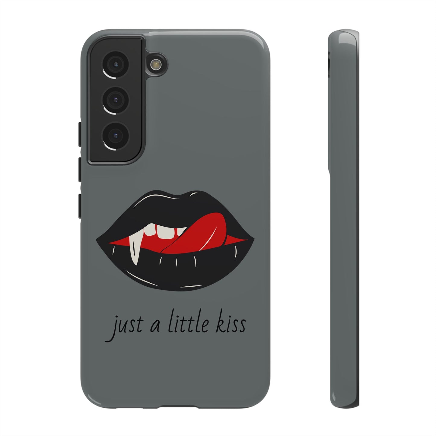 Vampire Lip Phone Case, Edgy Tech Accessories, Halloween Gifts, Goth Aesthetic, Quirky Cell Phone Cover