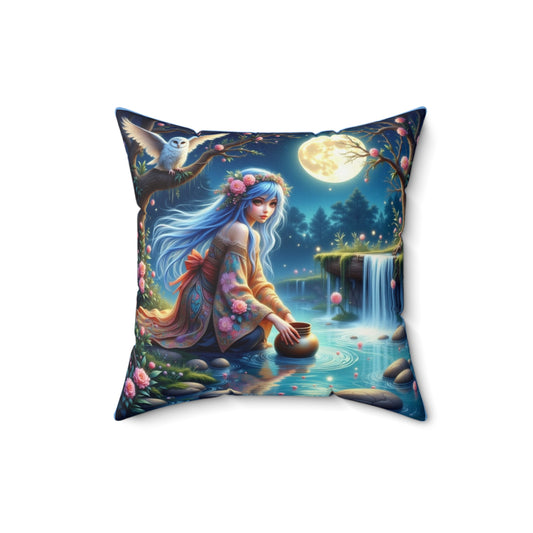 Zodiac Virgo, Enchanting Fairy Tale Pillow, Cozy Home Decor, Ideals for Bedrooms, Gift for Dreamers, Magical Pillow for Relaxation, Nature-Inspired [...]